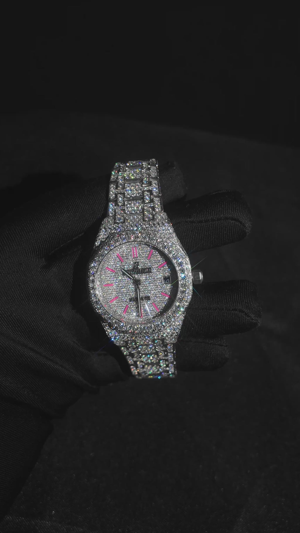 APRO 36MM Pink Stick Dial Watch