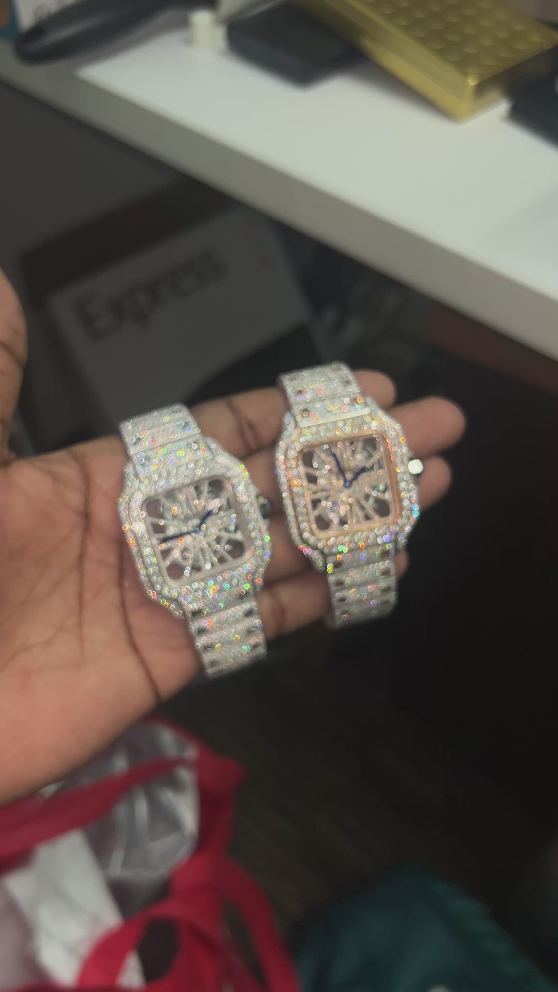 CS Skeleton Dial Fully Iced Out