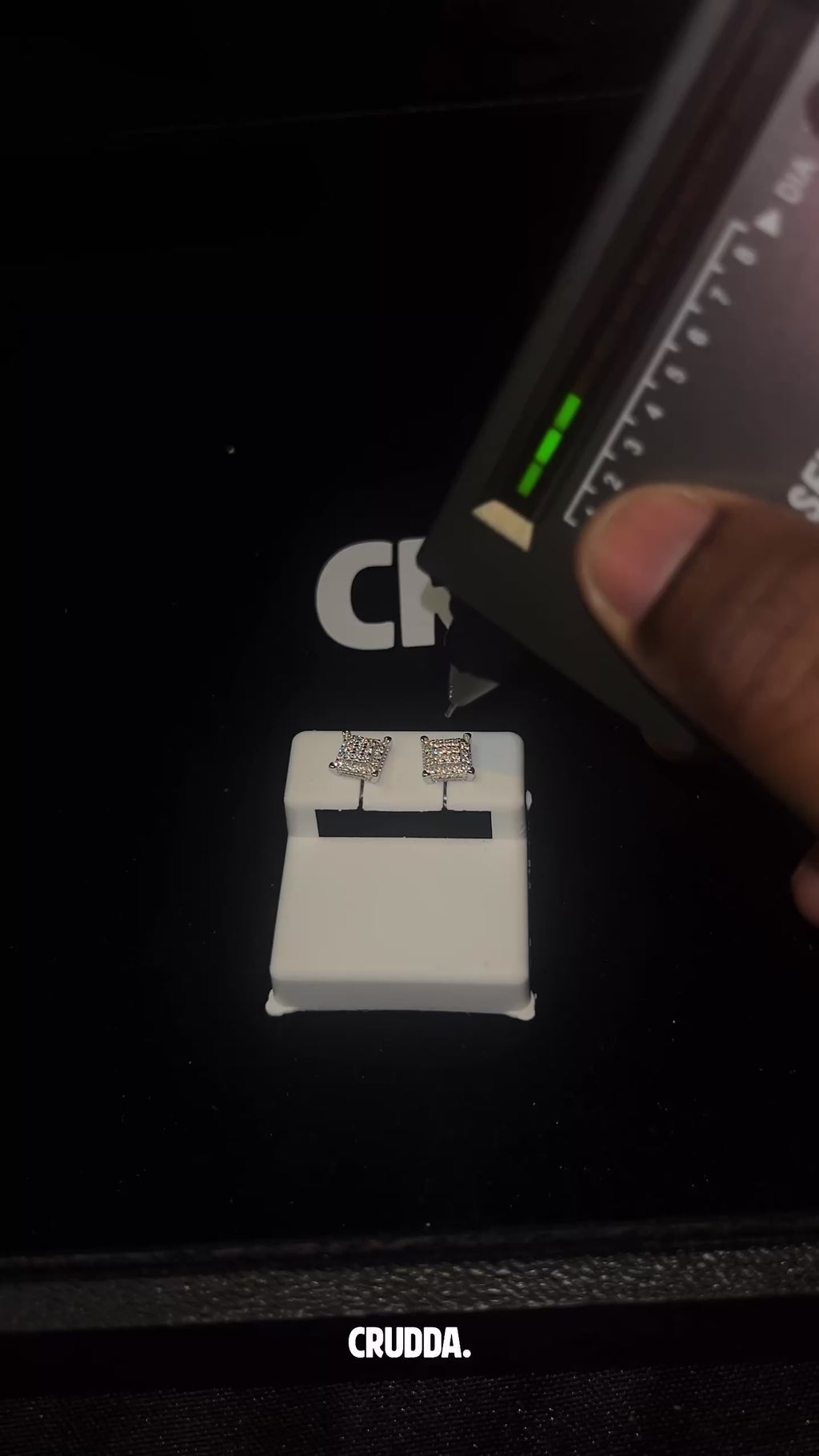 7.5MM Square Cluster Earrings