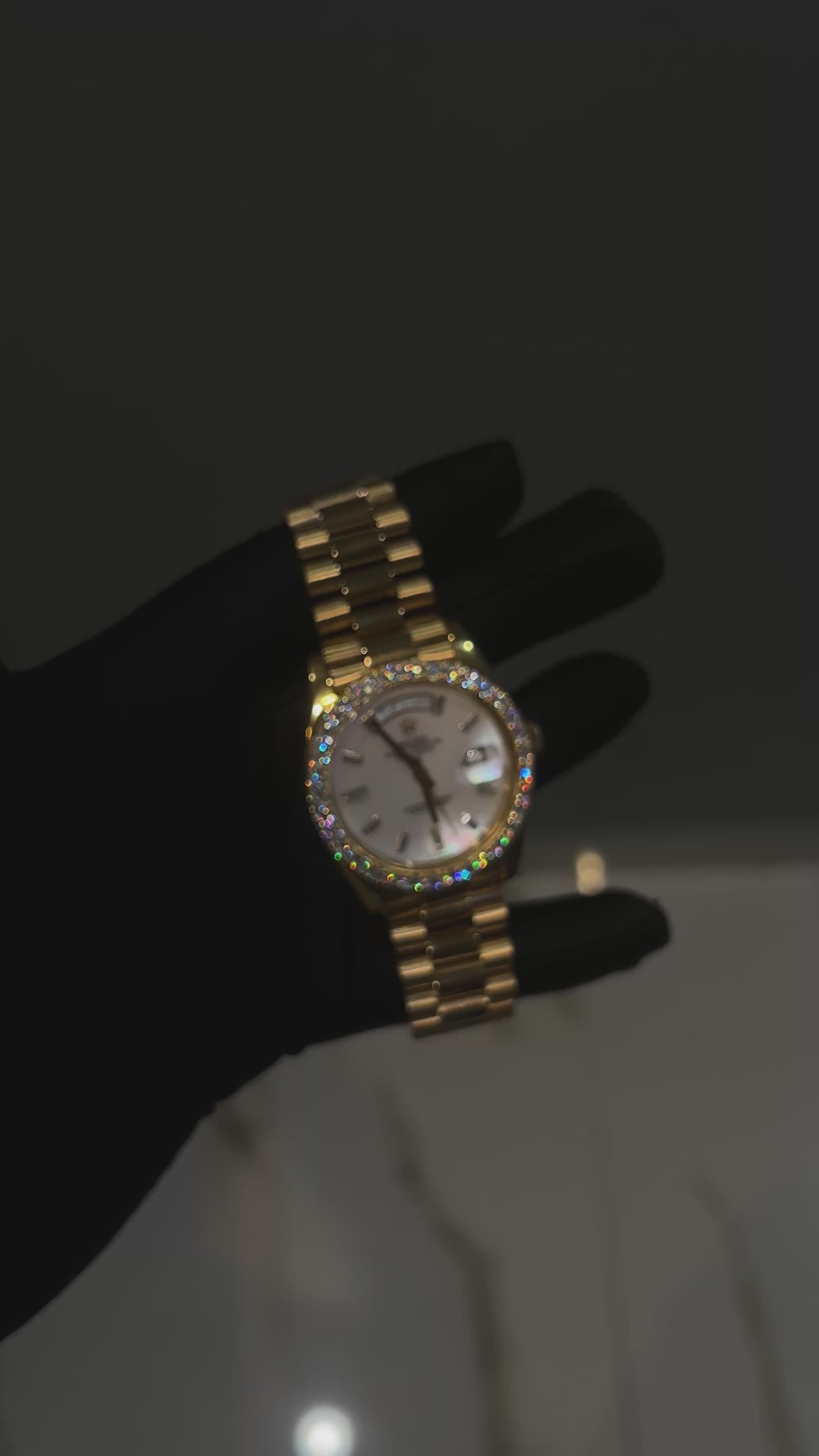 RDD Pearl Face With Iced Out Bezel